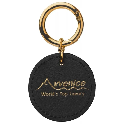 Avvenice Other Accessories-- Premium Leather Pendant - Black - Keychain - Handmade in Italy - Exclusive Luxury Collection -