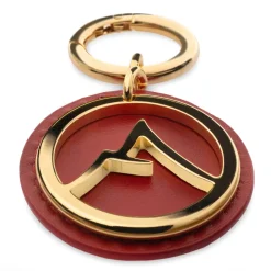 Avvenice Other Accessories-- Premium Leather Pendant - Red - Keychain - Handmade in Italy - Exclusive Luxury Collection -