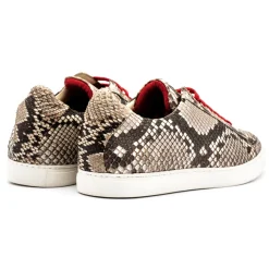 Avvenice Shoes-- Python Sneakers - Natural - Handmade in Italy - Exclusive Luxury Collection -