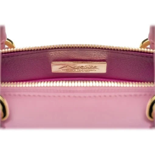 Avvenice Bags-- Thesaura - Premium Leather Bag - Pink - Handmade in Italy - Exclusive Luxury Collection -