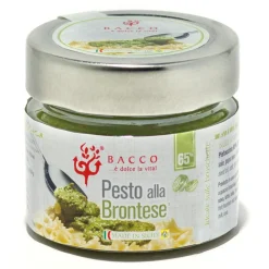 Bacco - Tipicit\u00e0 al Pistacchio Preserved Foods-Bacco - Tipicità al Pistacchio - Pesto alla Brontese 65 % - Pistachio from Bronte - 90 g - Avvenice