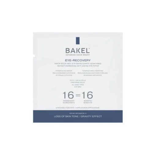 Bakel Natural Cosmetics-- Eye-Recovery - Instant Energising Anti-Ageing Eye Patch - Anti-Ageing - 2 x 4 Sachet - Luxury Cosmetics - Avvenice