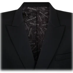Balmain Jackets-- Grain de Poudre Blazer - Black - Exclusive Luxury Collection - Avvenice
