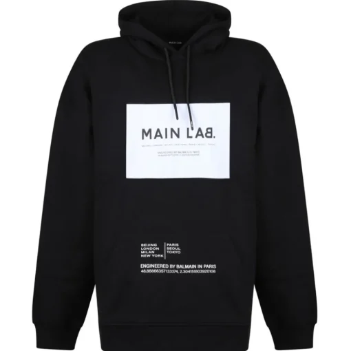 Balmain Sweatshirts-- Hoodie - Black White - Exclusive Luxury Collection - Avvenice