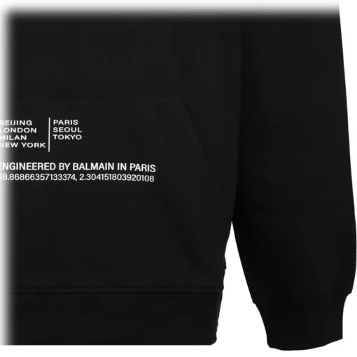 Balmain Sweatshirts-- Hoodie - Black White - Exclusive Luxury Collection - Avvenice