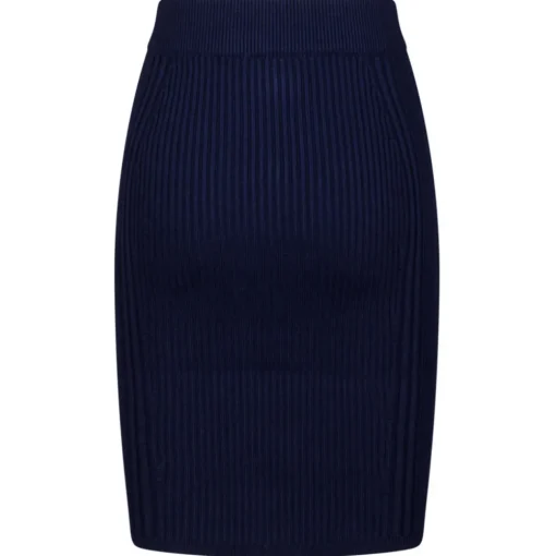 Balmain Skirts-- Pencil Skirt - Blue Marine - Exclusive Luxury Collection - Avvenice