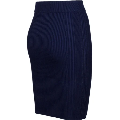 Balmain Skirts-- Pencil Skirt - Blue Marine - Exclusive Luxury Collection - Avvenice