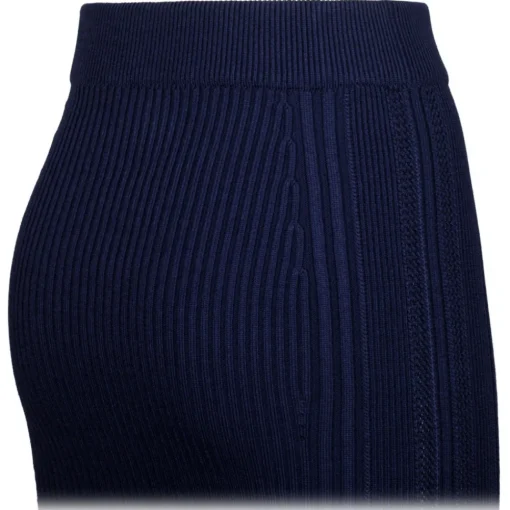 Balmain Skirts-- Pencil Skirt - Blue Marine - Exclusive Luxury Collection - Avvenice