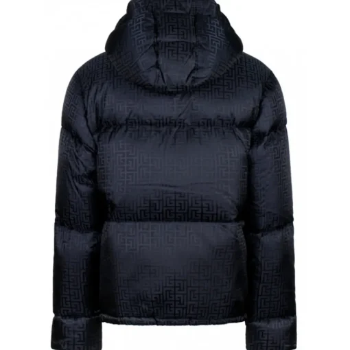 Balmain Jackets-- Puffer Jacket - Navy Blue - Exclusive Luxury Collection - Avvenice