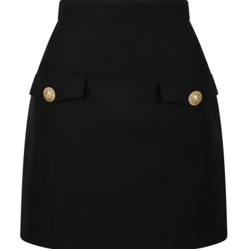 Balmain Skirts-- Skirt - Black - Exclusive Luxury Collection - Avvenice