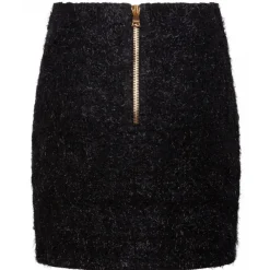 Balmain Skirts-- Tweed Mini Skirt - Black - Exclusive Luxury Collection - Avvenice