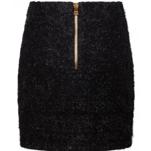 Balmain Skirts-- Tweed Mini Skirt - Black - Exclusive Luxury Collection - Avvenice