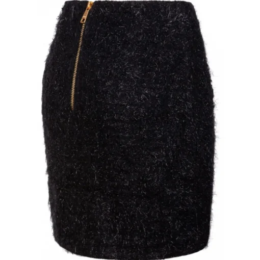 Balmain Skirts-- Tweed Mini Skirt - Black - Exclusive Luxury Collection - Avvenice