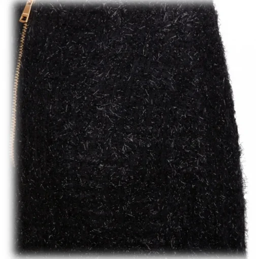 Balmain Skirts-- Tweed Mini Skirt - Black - Exclusive Luxury Collection - Avvenice