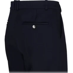 Balmain Trousers-- Virgin Wool Tailored Trousers - Navy Blue - Exclusive Luxury Collection - Avvenice