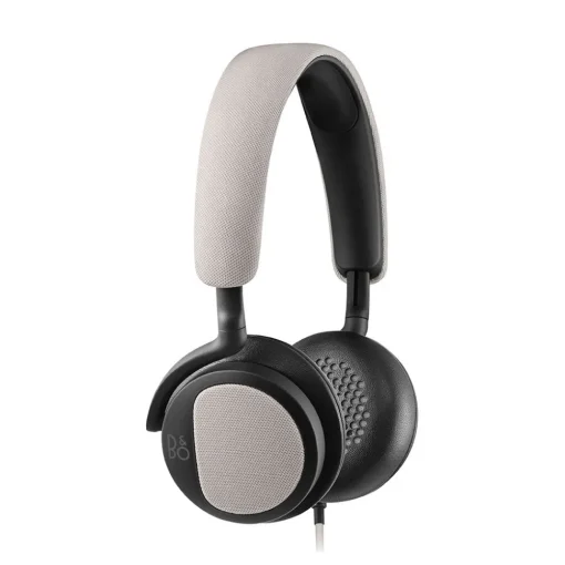 Bang & Olufsen - B&O Play Audio|Audio-Bang & Olufsen - B&O Play - Beoplay H2 - Silver Cloud - Flexible On-Ear Corded Headphone with Microphone and Remote Control - Avvenice