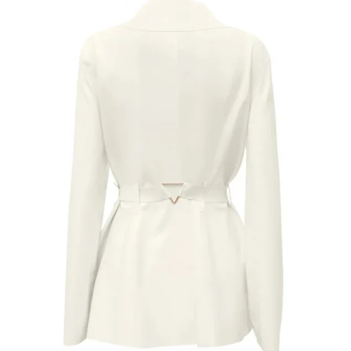 Belarex Jackets-- Cannes Blazer - White - Blazer - Lingerie - Luxury Exclusive Collection - Avvenice