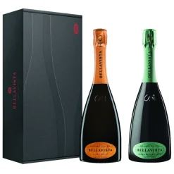Bellavista Wines-- Alma Gift Box - Grande Cuvée Alma Brut + Alma Non Dosato - Franciacorta D.O.C.G. - Limited Edition - 750 ml - Avvenice