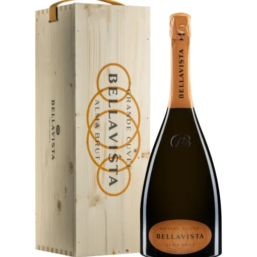 Bellavista Wines-- Grande Cuvée Alma Brut - Franciacorta D.O.C.G. - Magnum - Wood Box - Luxury Limited Edition - 1,5 l - Avvenice