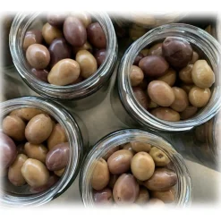 BioOrto Preserved Foods-- Natural Organic Peranzana Olives - Organic Preserved Foods - 350 g - Avvenice