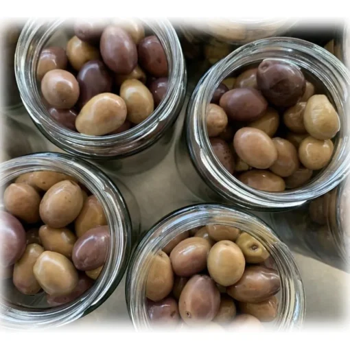 BioOrto Preserved Foods-- Natural Organic Peranzana Olives - Organic Preserved Foods - 350 g - Avvenice