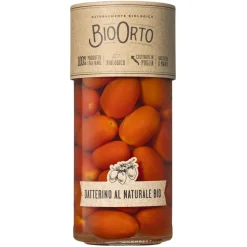 BioOrto Preserved Foods-- Organic Natural Datterino Tomatoes - Organic Preserved Foods - 550 g - Avvenice