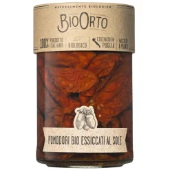 BioOrto Preserved Foods-- Organic Sun Dried Tomatoes in Evo Oil - Organic Preserved Foods - 360 g - Avvenice