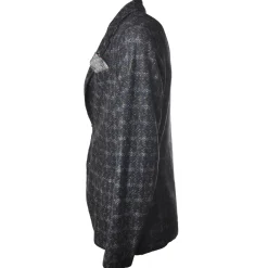 BoB Company Jackets-- Single-Breasted Jacket with Two Buttons - Blue/Gray - Jacket - Made in Italy - Luxury Exclusive Collection - Avvenice