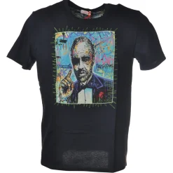 BoB Company T-shirt-- T-Shirt with Multicolor Print and Patches - Blue - T-Shirt - Made in Italy - Luxury Exclusive Collection - Avvenice