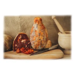 Bont\u00e0 di Fiore Salami & Cheeses-Bontà di Fiore - Ventricina del Vastese - Entire Ventricina - Presidio Slow Food - 1200 g - Avvenice
