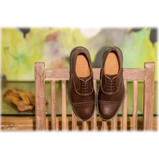 Bottega Senatore Shoes-- Aponio - Oxford - Francesina - Italian Handmade Man Shoes - High Quality Leather Shoes - Avvenice