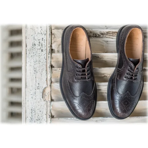 Bottega Senatore Shoes-- Benedetto - Derby - Italian Handmade Man Shoes - High Quality Leather Shoes - Avvenice