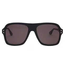 Bottega Veneta Sunglasses & Eyewear-- Acetate Aviator Classic Sunglasses - Black Grey - Sunglasses - Eyewear - Avvenice
