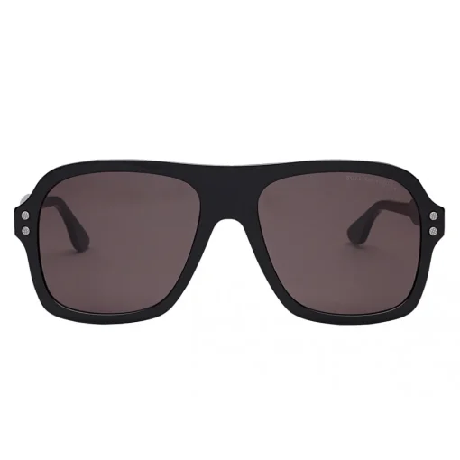 Bottega Veneta Sunglasses & Eyewear-- Acetate Aviator Classic Sunglasses - Black Grey - Sunglasses - Eyewear - Avvenice