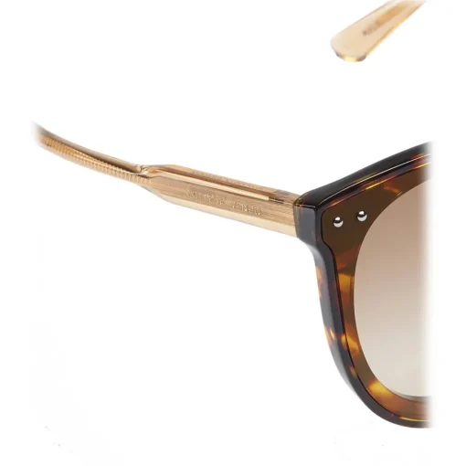 Bottega Veneta Sunglasses & Eyewear-- Acetate and Metal Pantos Sunglasses - Brown Havana - Sunglasses - Eyewear - Avvenice