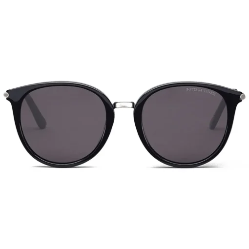 Bottega Veneta Sunglasses & Eyewear-- Acetate and Metal Classic Sunglasses - Black - Sunglasses - Eyewear - Avvenice