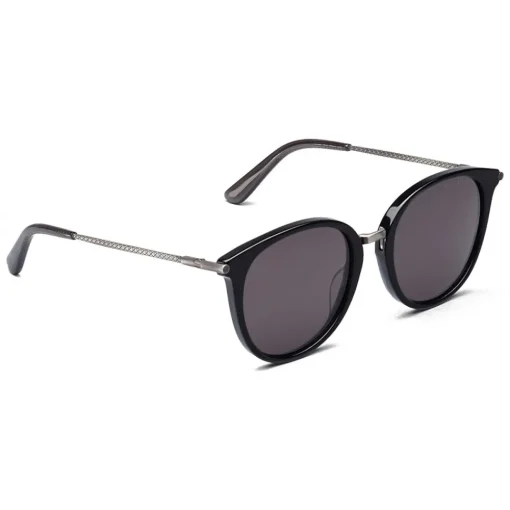 Bottega Veneta Sunglasses & Eyewear-- Acetate and Metal Classic Sunglasses - Black - Sunglasses - Eyewear - Avvenice