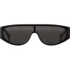Bottega Veneta Sunglasses & Eyewear-- Acetate Mask Sunglasses - Black Grey - Sunglasses - Eyewear - Avvenice