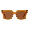 Bottega Veneta Sunglasses & Eyewear-- Acetate Square Oversize Sunglasses - Orange - Sunglasses - Eyewear - Avvenice