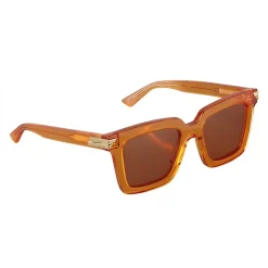 Bottega Veneta Sunglasses & Eyewear-- Acetate Square Oversize Sunglasses - Orange - Sunglasses - Eyewear - Avvenice