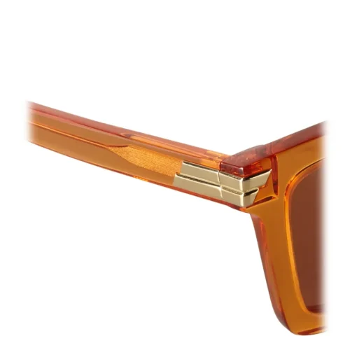 Bottega Veneta Sunglasses & Eyewear-- Acetate Square Oversize Sunglasses - Orange - Sunglasses - Eyewear - Avvenice
