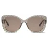 Bottega Veneta Sunglasses & Eyewear-- Acetate Square Oversize Sunglasses - Brown - Sunglasses - Eyewear - Avvenice
