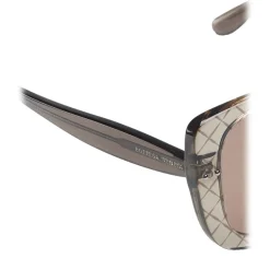 Bottega Veneta Sunglasses & Eyewear-- Acetate Square Oversize Sunglasses - Brown - Sunglasses - Eyewear - Avvenice
