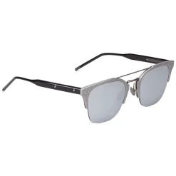 Bottega Veneta Sunglasses & Eyewear-- Alluminium Classic Sunglasses - Black Gray Silver - Sunglasses - Eyewear - Avvenice