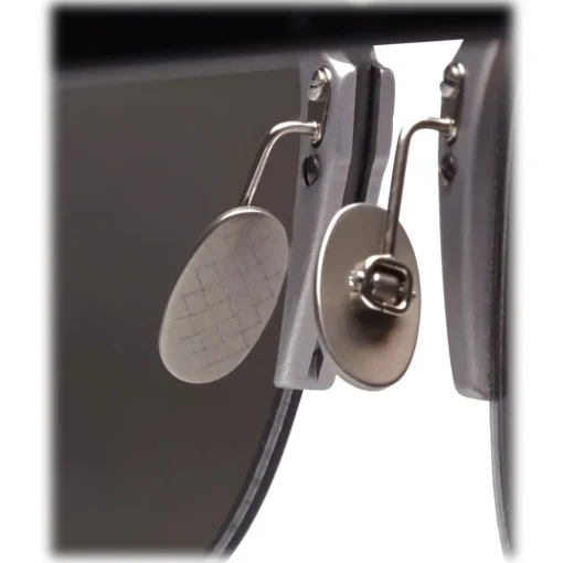 Bottega Veneta Sunglasses & Eyewear-- Alluminium Classic Sunglasses - Black Gray Silver - Sunglasses - Eyewear - Avvenice
