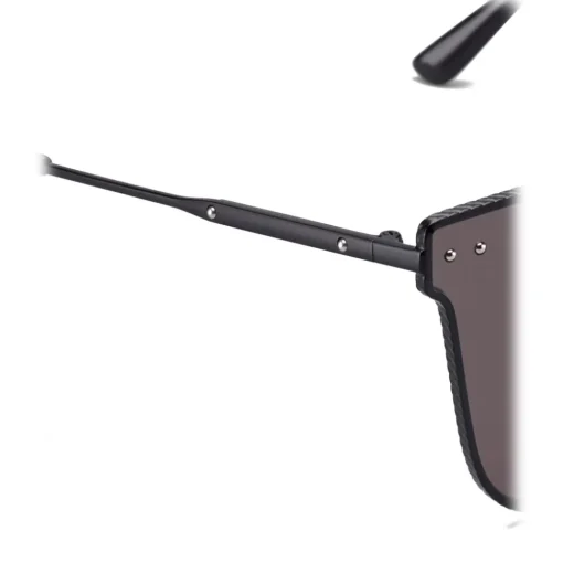 Bottega Veneta Sunglasses & Eyewear-- Cross Metal Square Sunglasses - Black Grey - Sunglasses - Eyewear - Avvenice