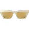 Bottega Veneta Sunglasses & Eyewear-- D-Frame Sunglasses - Champagne Gold - Sunglasses - Eyewear - Avvenice