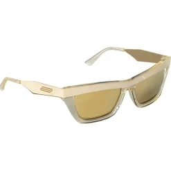 Bottega Veneta Sunglasses & Eyewear-- D-Frame Sunglasses - Champagne Gold - Sunglasses - Eyewear - Avvenice
