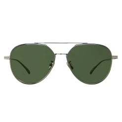 Bottega Veneta Sunglasses & Eyewear-- Metal Aviator Sunglasses - Ruthenium Green - Sunglasses - Eyewear - Avvenice