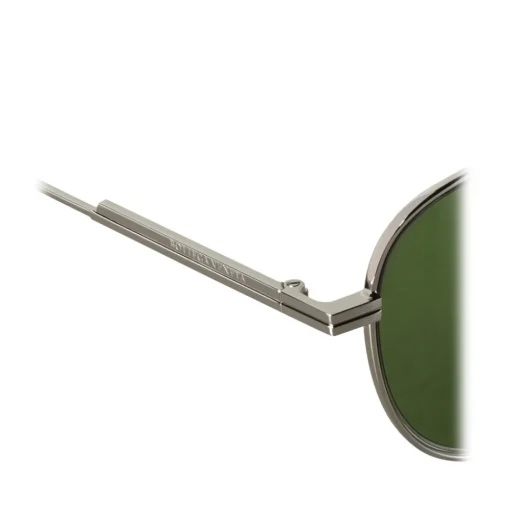 Bottega Veneta Sunglasses & Eyewear-- Metal Aviator Sunglasses - Ruthenium Green - Sunglasses - Eyewear - Avvenice